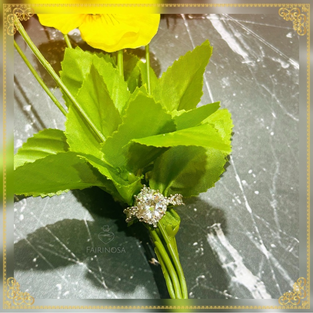 Silver Crystal Ring